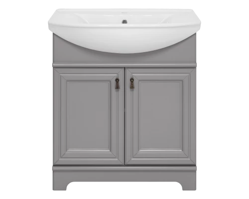 Тумба под раковину Misty Лувр - 75 (серая) П-Лвр01075-502