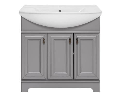 Тумба под раковину Misty Лувр - 85 (серая) П-Лвр01085-502