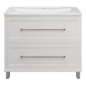 Тумба под раковину Misty Марта - 100 с 2 ящ. (белый) П-Мрт07100-011Пр Тумба под раковину Misty Марта - 100 с 2 ящ. (белый) П-Мрт07100-011Пр