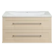 Тумба под раковину Misty Марта - 100 с 2 ящ. подвесная (бежевый) П-Мрт09100-031П2Я