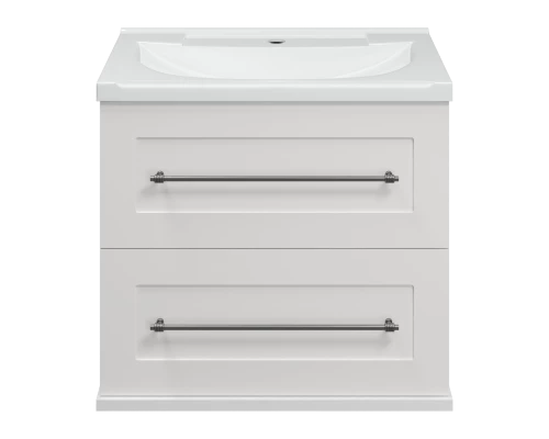 Тумба под раковину Misty Марта - 60 с 2 ящ. подвесная (белый) П-Мрт09060-011Пр
