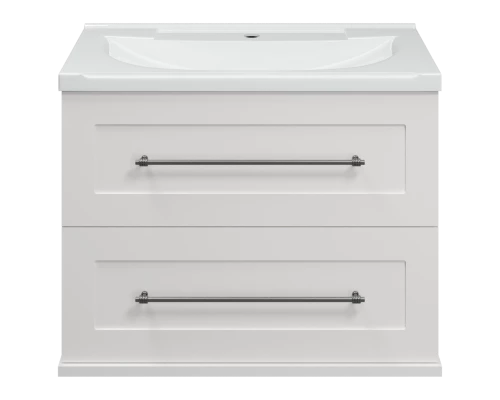 Тумба под раковину Misty Марта - 70 с 2 ящ. подвесная (белый) П-Мрт09070-011Пр