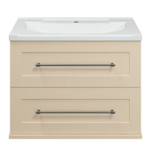 Тумба под раковину Misty Марта - 70 с 2 ящ. подвесная (бежевый) П-Мрт09070-031П2Я