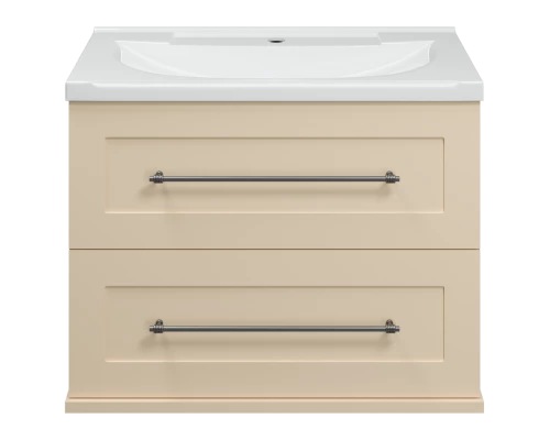 Тумба под раковину Misty Марта - 70 с 2 ящ. подвесная (бежевый) П-Мрт09070-031П2Я