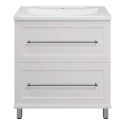 Тумба под раковину Misty Марта - 80 с 2 ящ. (белый) П-Мрт07080-011Пр Тумба под раковину Misty Марта - 80 с 2 ящ. (белый) П-Мрт07080-011Пр