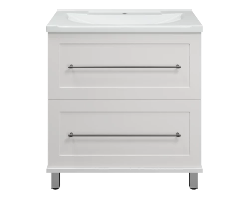 Тумба под раковину Misty Марта - 80 с 2 ящ. (белый) П-Мрт07080-011Пр