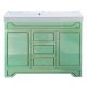 Тумба под раковину Misty Praga -105 Тумба с 3 ящ.салатовая /патина Л-Пра01105-0733Я
