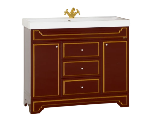 Тумба под раковину Misty Praga 105 бордо Л-Пра01105-1033Я