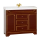 Тумба под раковину Misty Praga 105 бордо Л-Пра01105-1033Я