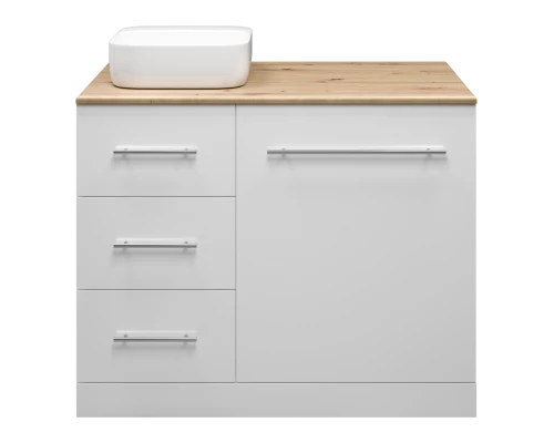 Тумба под раковину Misty Респект - 110 под стиральную машину левая