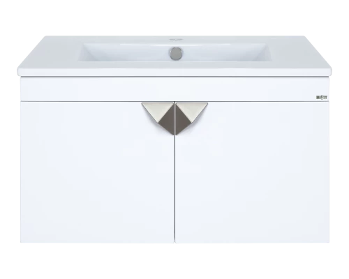 Тумба под раковину Misty Сахара - 75 подвесная белая Пр-Сах06075-0011По