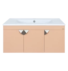 Тумба под раковину Misty Сахара - 90 подвесная песочная Пр-Сах06090-0511По