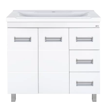 Тумба под раковину Misty Селена -75 Тумба прямая с 3 ящ. П-Сел01075-01Пр3Я