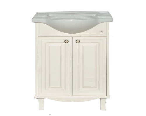 Тумба под раковину Misty Шармель - 65 тумбапрямая светло-бежевая эмаль Л-Шрм01065-58212Я