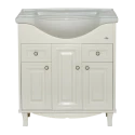 Тумба под раковину Misty Шармель 80 тумба с 2-мя ящиками бежевая эмаль Л-Шрм01080-5812Я