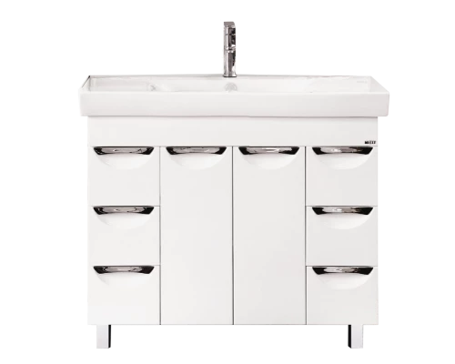 Тумба под раковину Misty София - 100 Тумба с 6ящ. белая эмаль П-Соф01100-0116Я