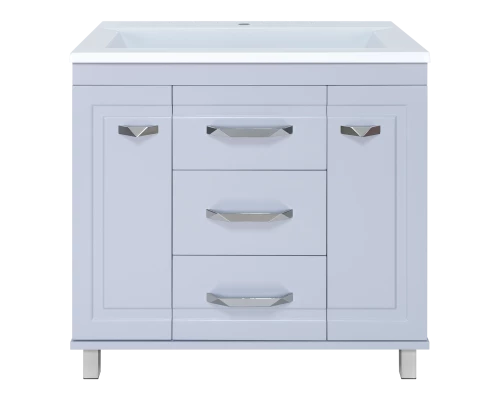 Тумба под раковину Misty Терра - 90 с 3 ящ. серая П-Тер01090-01503Я