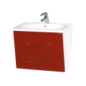 Тумба под раковину Misty Токио 70 тумба с 2-мя ящиками алый мак Л-Ток01070-04Пко