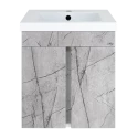 Тумба под раковину Misty Торос - 50 подвесная (серый мрамор)
