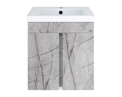Тумба под раковину Misty Торос - 50 подвесная (серый мрамор)