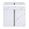 Тумба под раковину Misty Торос - 60 подвесная (белый мрамор)