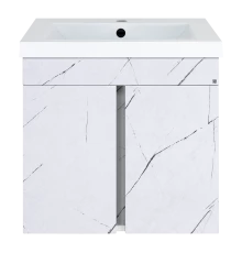 Тумба под раковину Misty Торос - 60 подвесная (белый мрамор)