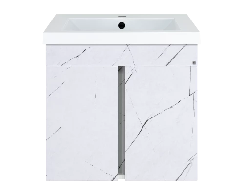 Тумба под раковину Misty Торос - 60 подвесная (белый мрамор)