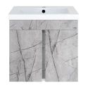 Тумба под раковину Misty Торос - 60 подвесная (серый мрамор)