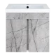 Тумба под раковину Misty Торос - 60 подвесная (серый мрамор)