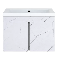 Тумба под раковину Misty Торос - 75 подвесная (белый мрамор)