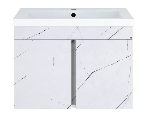 Тумба под раковину Misty Торос - 75 подвесная (белый мрамор)