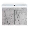 Тумба под раковину Misty Торос - 75 подвесная (серый мрамор)