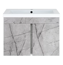 Тумба под раковину Misty Торос - 75 подвесная (серый мрамор)