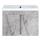 Тумба под раковину Misty Торос - 75 подвесная (серый мрамор)
