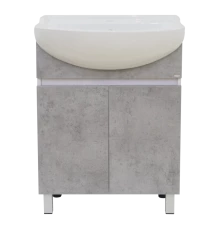 Тумба под раковину Misty Ультра - 60 тумба напольная прямая бетон О-Уль07060-4822ЯП