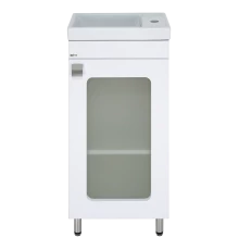 Тумба под раковину Misty Урал - 40 прямая со стеклом Э-Ура-01040-021Н