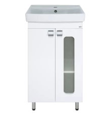 Тумба под раковину Misty Урал - 50 прямая со стеклом Э-Ура-01050-021Н