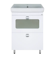 Тумба под раковину Misty Урал - 60 с 2 ящ. Э-Ура-01060-0212Я