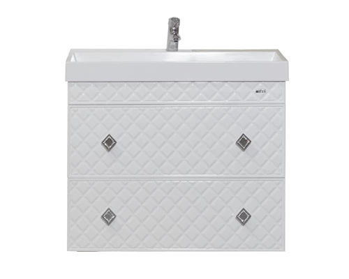 Тумба под раковину Misty Valencia - 80 Тумба ПОДВЕСНАЯ с 2 ящ. белая Л-Вал01080-011П2Я