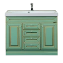 Тумба под раковину Misty Vena - 90 Тумба с 3 ящ.салатовая патина Л-Вен01090-0733Я