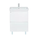 Тумба под раковину Misty Венера - 55 Тумба с 2 ящ. белая П-Внр01055-012Я