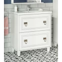 Тумба под раковину Misty Версаль - 80 с 2 ящ. белая П-Вер07080-0112Я
