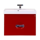 Тумба под раковину Misty Жасмин - 75 Тумба подвесная с 2 ящ. красная эмаль П-Жас01075-041П2Я