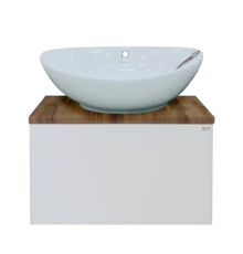 Тумба под раковину Misty Ива - 60 Тумба подвесная комбинированная 1 ящ. П-Ива-01060-951Я