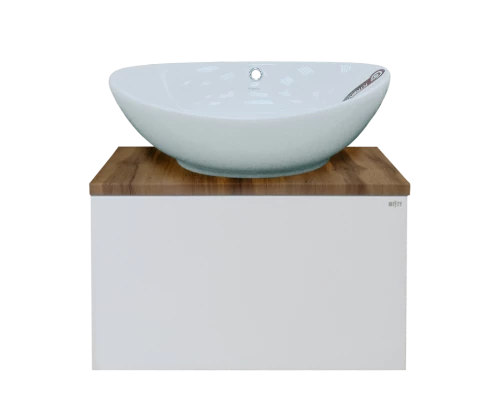 Тумба под раковину Misty Ива - 60 Тумба подвесная комбинированная 1 ящ. П-Ива-01060-951Я