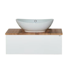 Тумба под раковину Misty Ива - 80 Тумба подвесная комбинированная 1 ящ. П-Ива-01080-951Я