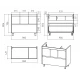 Тумба под раковину Misty Алиса - 100 с 1 ящ. Э-Али01100-0112Я