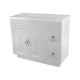 Тумба под раковину Misty Амбра - 100 белая с 2 ящ. П-Амб0100-011-2Я