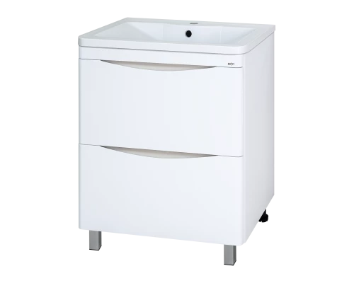 Тумба под раковину Misty Атлантик - 70 с 2 ящ. (белая) П-Атл-01070-0112Я