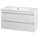 Тумба под раковину MISTY Brevita Balaton - 100 подвесная (белая)